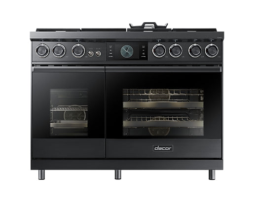 Cocina Pro-Range Dual Fuel a Gas 6 Quemadores Con Plancha Dacor 48" Color Grafito