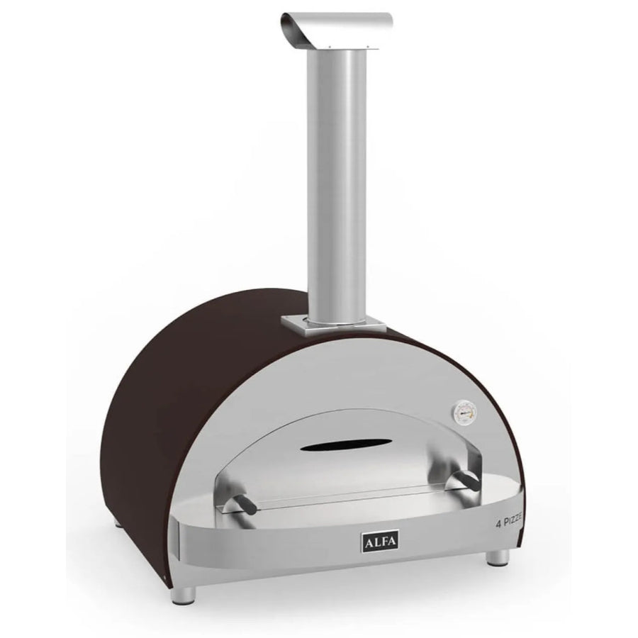 Horno De Pizza 4 Pizze A Leña Alfa Forni Color Cobre