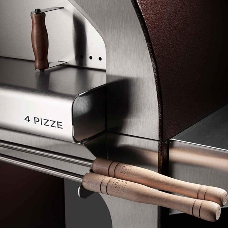 Horno De Pizza 4 Pizze A Leña Alfa Forni Color Cobre