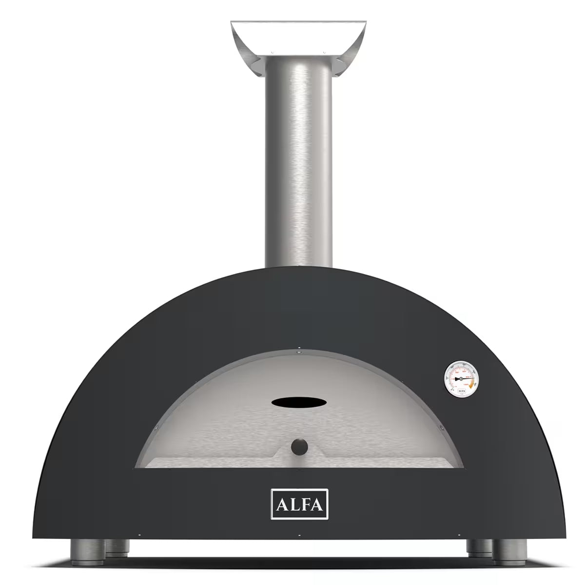 Horno de Pizza Moderno 2 Pizze Gas/Hybrid Alfa Forni Color Gris