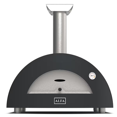 Horno de Pizza Moderno 2 Pizze Gas/Hybrid Alfa Forni Color Gris
