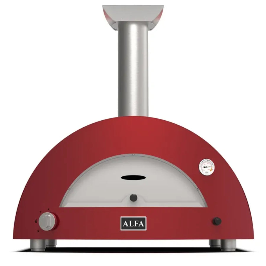Horno de Pizza a Gas  2 Pizze Alfa Forni Color Rojo