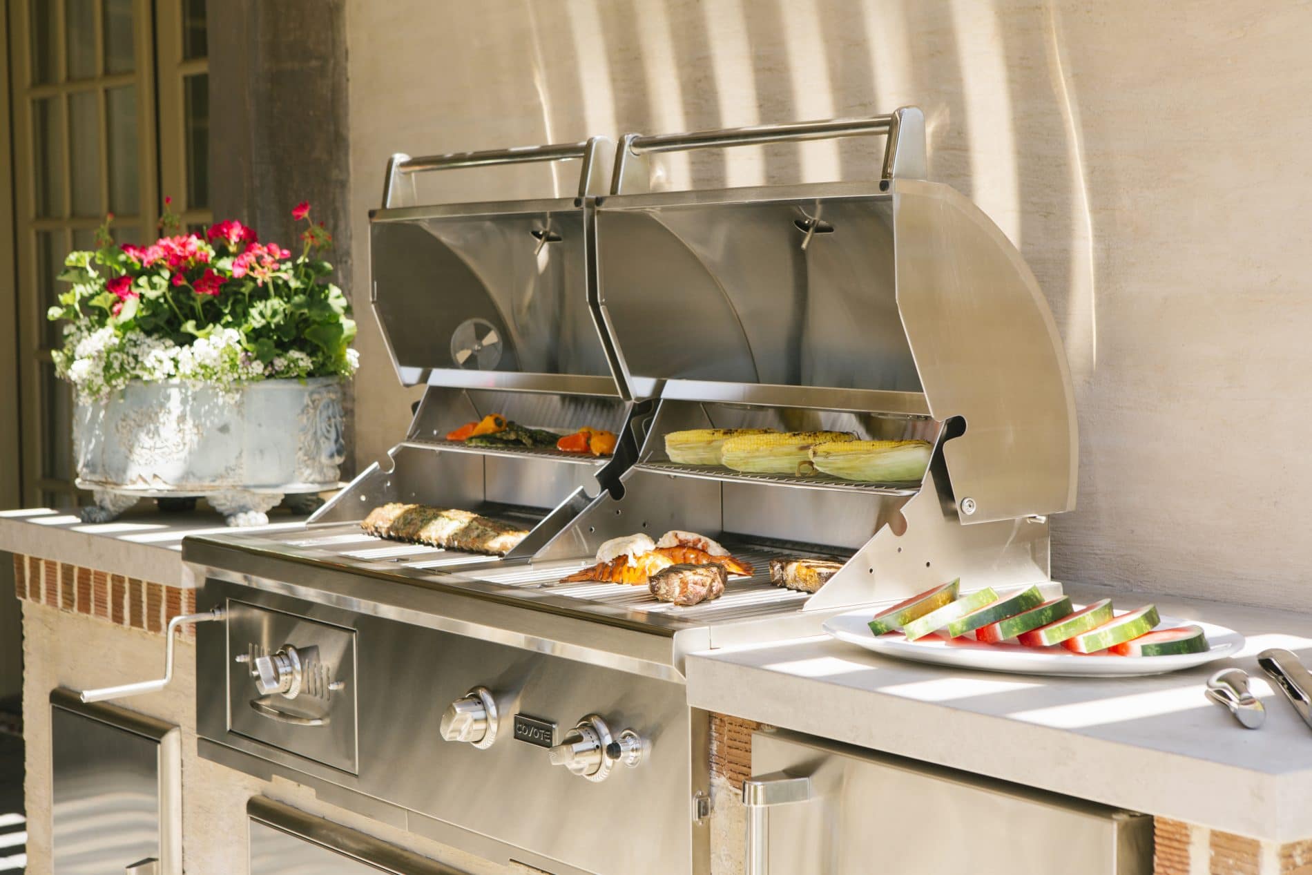 Parrilla hibrida empotrable Coyote  50"/127 cm