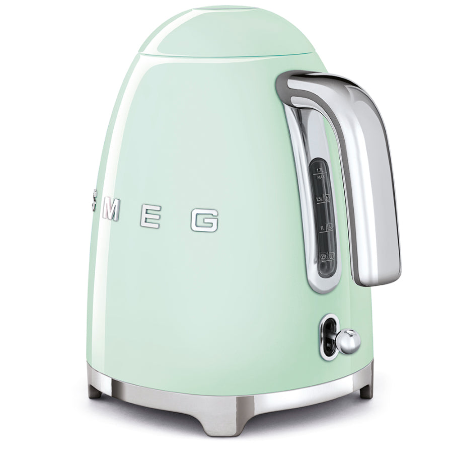 Hervidor Eléctrico Retro Smeg Color Verde Pastel