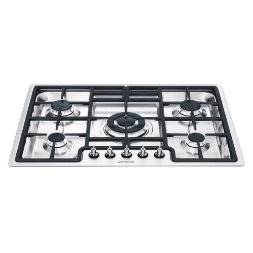 Cooktop semi prof acero inoxidable 5 hornillas 27 Smeg