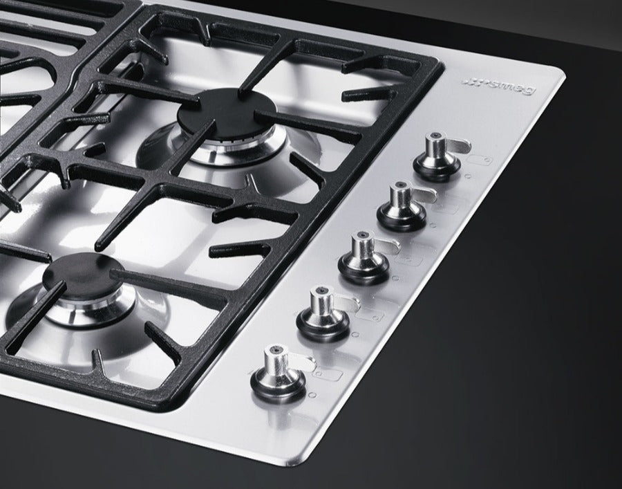Combo Encimera A Gas 90Cm Smeg + Campana Move De Pared Falmec