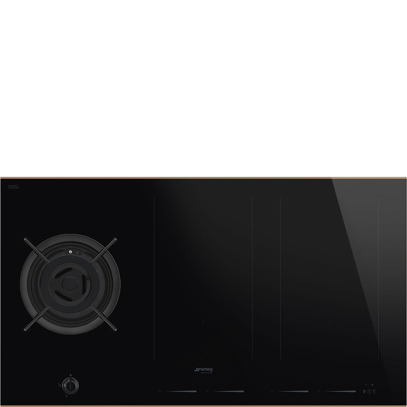Encimera Mixta Gas/Inducción Dolce Stil Novo Smeg 90cm