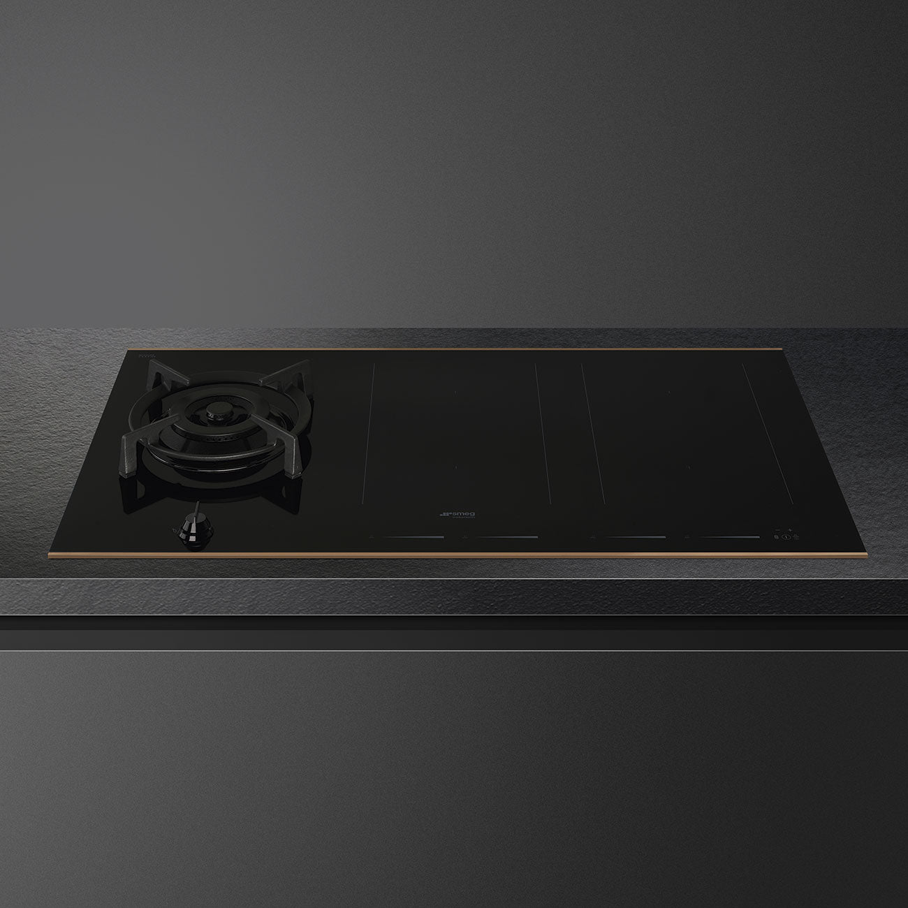 Encimera Mixta Gas/Inducción Dolce Stil Novo Smeg 90cm