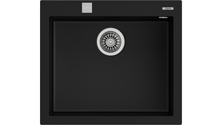 LAVADERO TEGRANIT FORSQUARE 50.40 TG BLACK TEKA