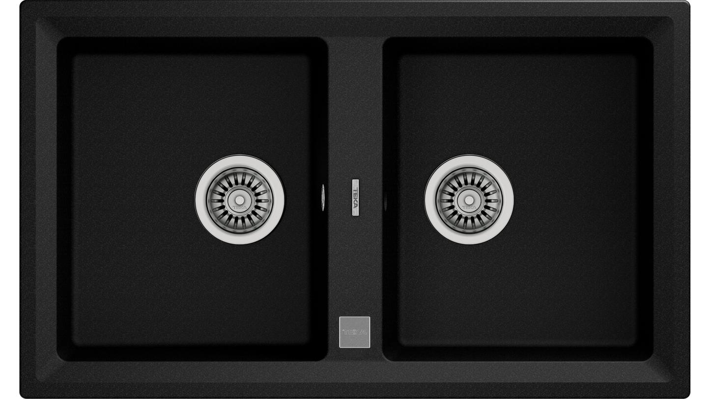 LAVADERO TEGRANIT+ STONE 90 B-TG 2B METALLIC BLACK TEKA