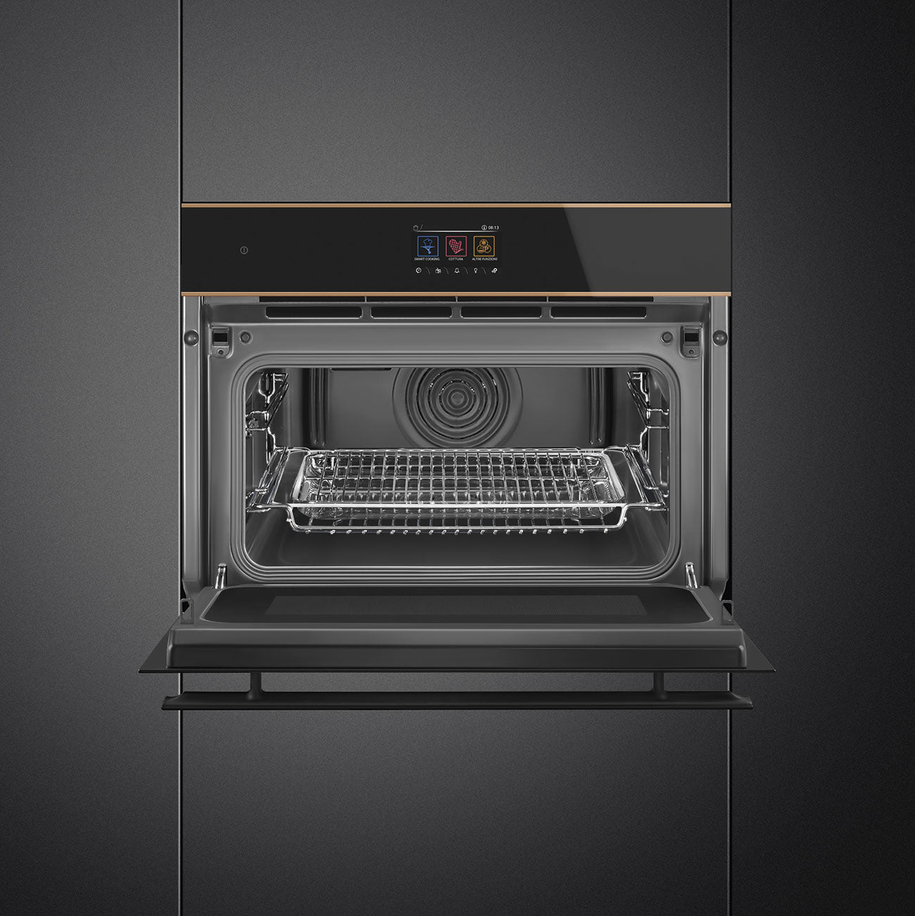 Horno Microondas Combinado Compacto de 45cm Dolce Stil Novo Smeg