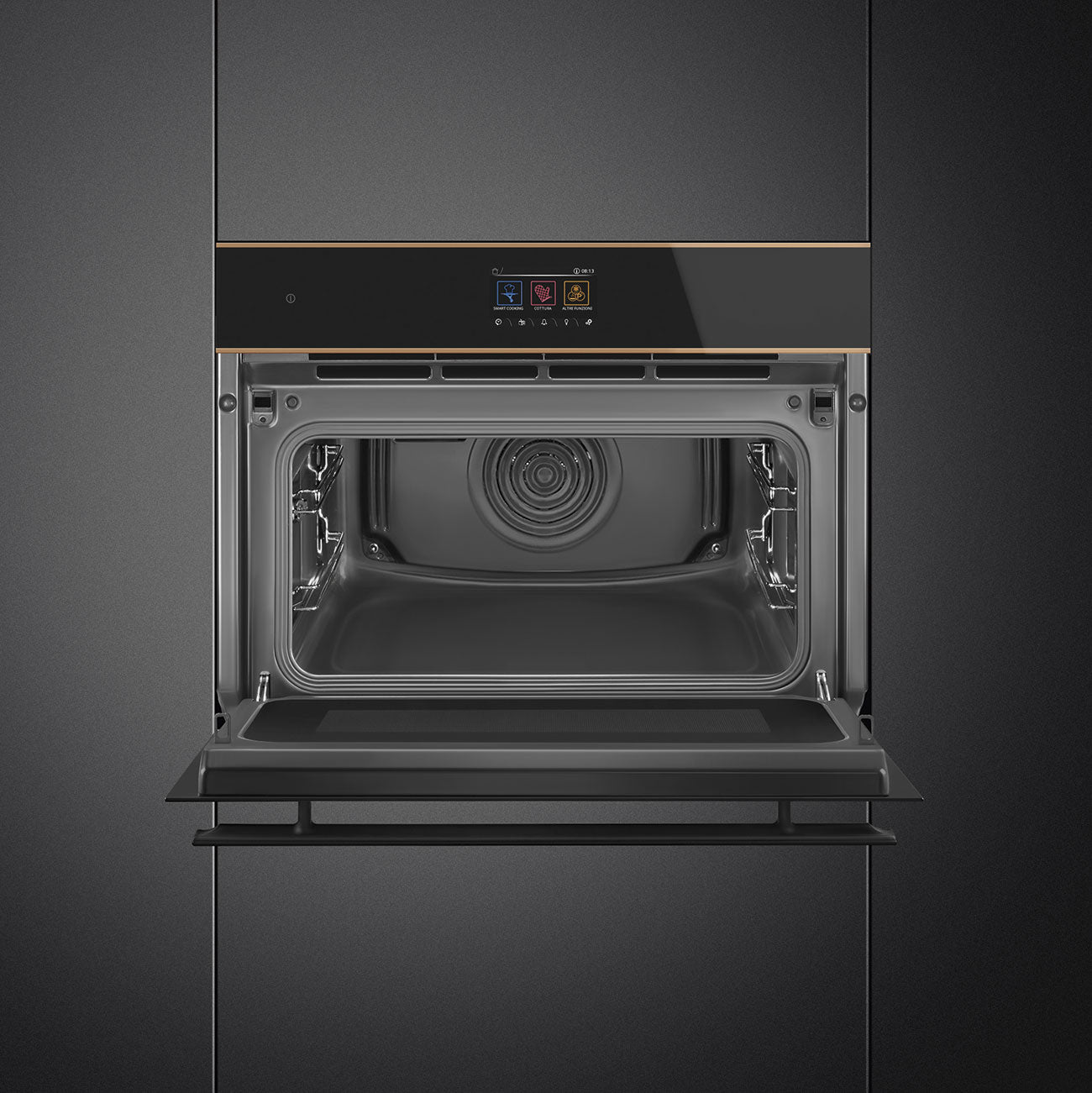 Horno Microondas Combinado Compacto de 45cm Dolce Stil Novo Smeg
