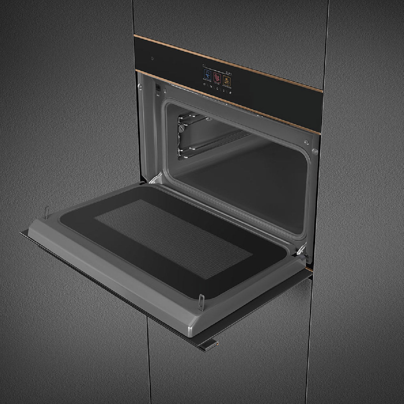 Horno Microondas Combinado Compacto de 45cm Dolce Stil Novo Smeg