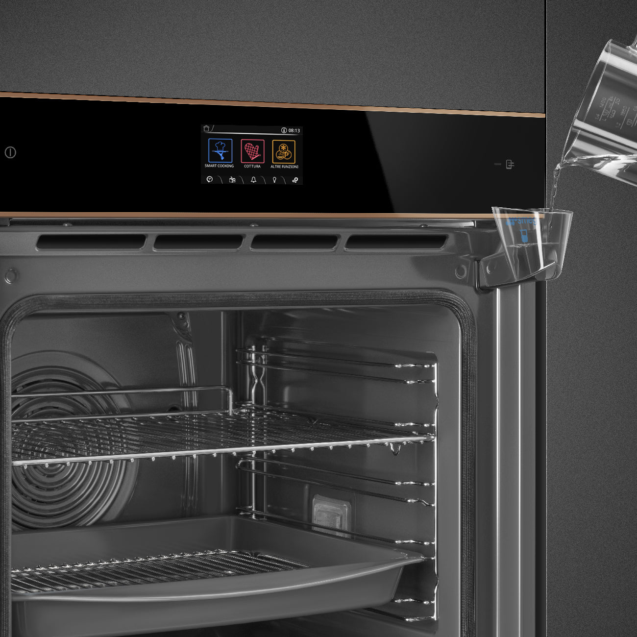 Horno de vapor Dolce Stil Novo Combi Smeg 60cm