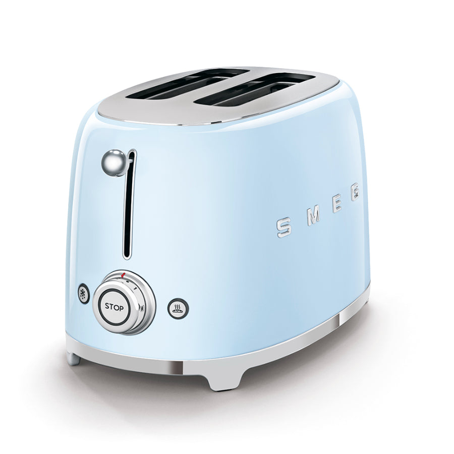 Tostadora 2 rebanadas retro color Azul Smeg