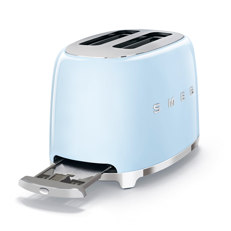 Tostadora 2 rebanadas retro color Azul Smeg