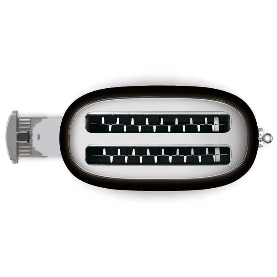 Tostadora 4 Rebanadas Retro Smeg Color Negro