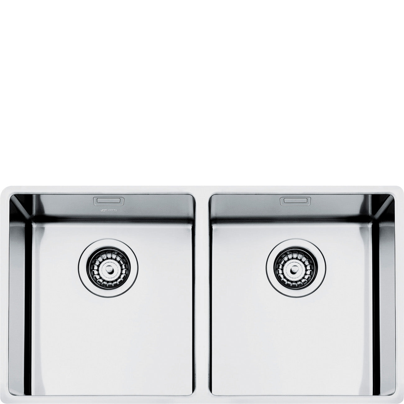 Fregadero "Undermount" de Doble Poza Smeg