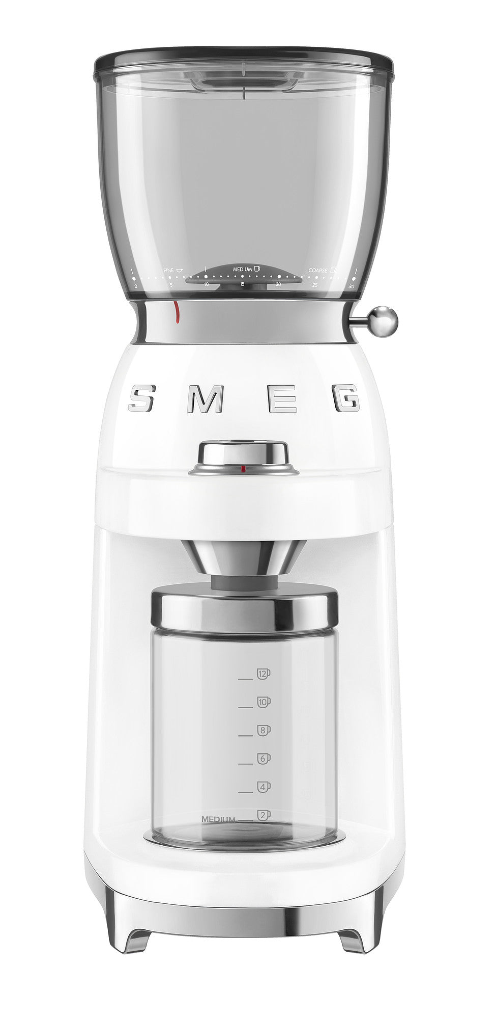 Molinillo de café color blanco Smeg