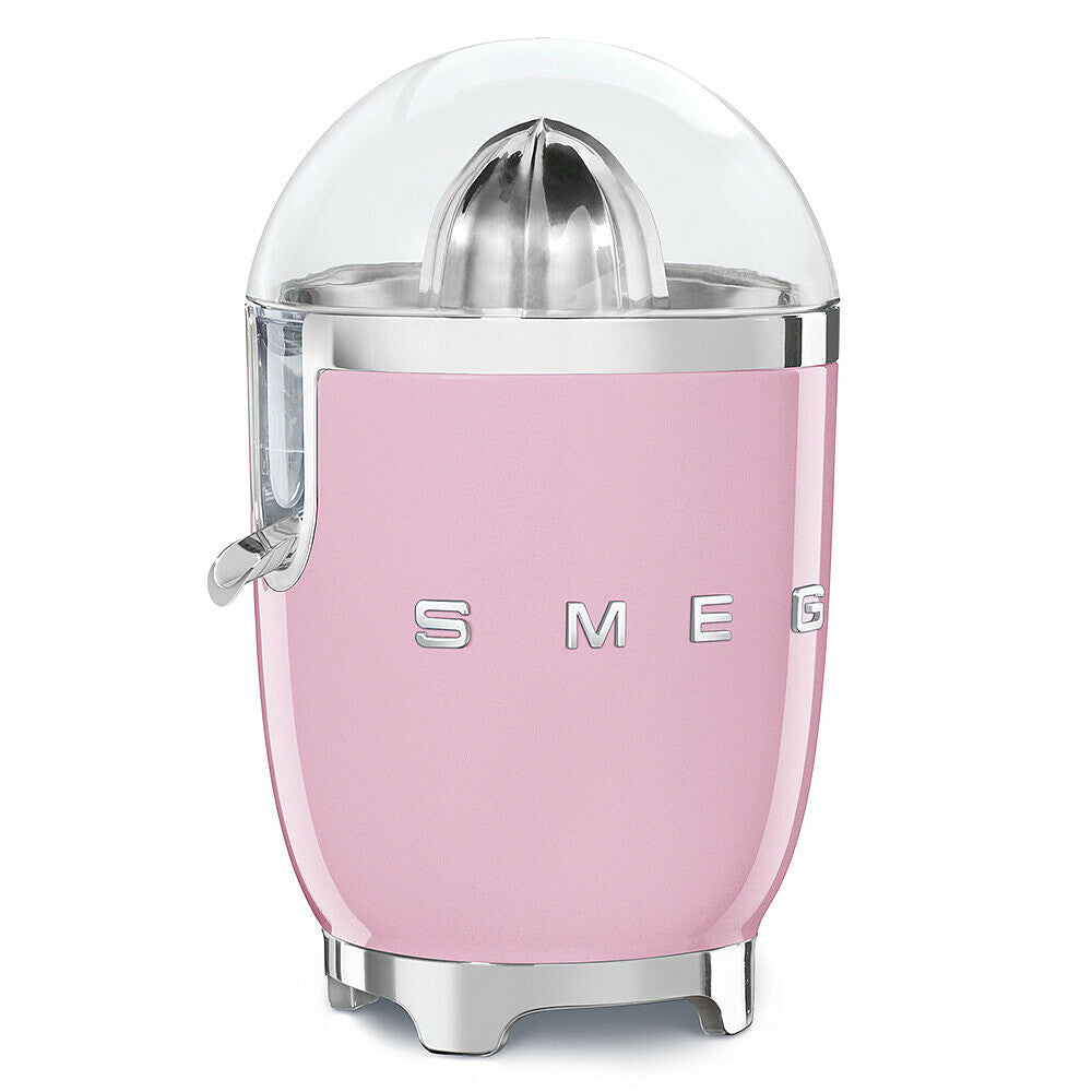 Exprimidor de naranja retro color rosado Smeg