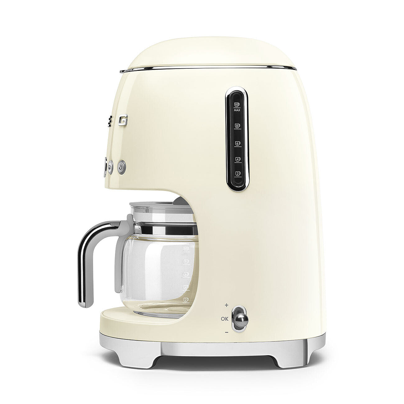 Cafetera de goteo color crema Smeg