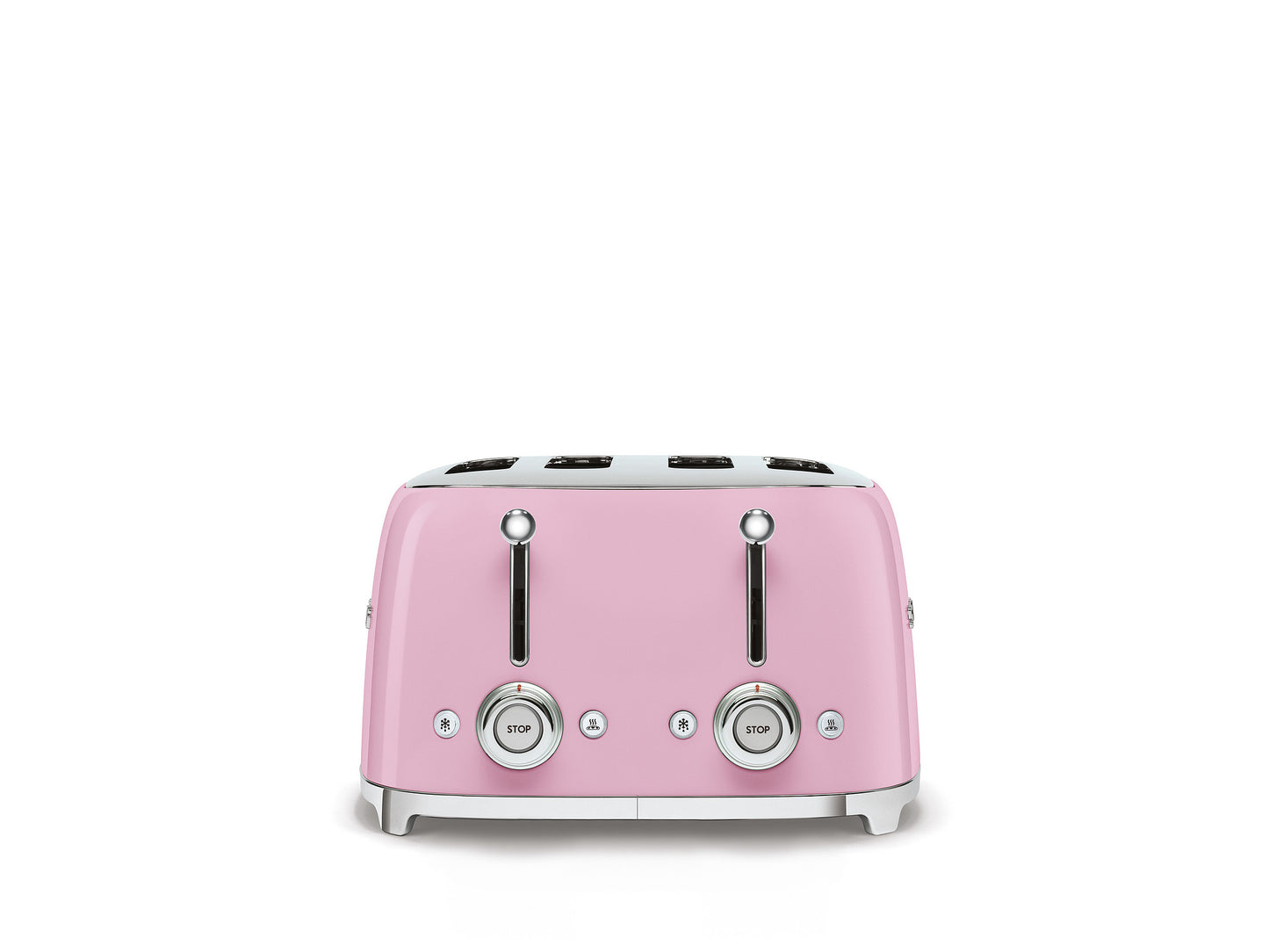 Tostadora 4x4 rebanadas retro color rosado Smeg