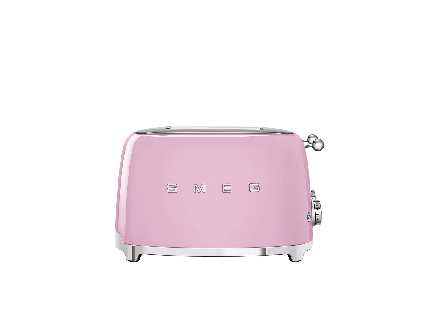 Tostadora 4x4 rebanadas retro color rosado Smeg