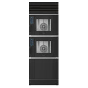 Horno Doble Empotrable Bisagra Derecha Modelo 1 Unox Casa Negro Mate