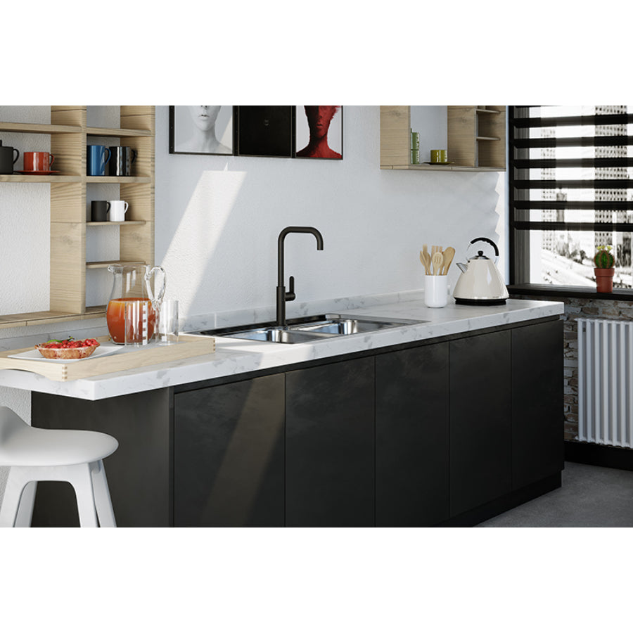 Grifo Monomando Fulton FV Internacional Color Negro Mate