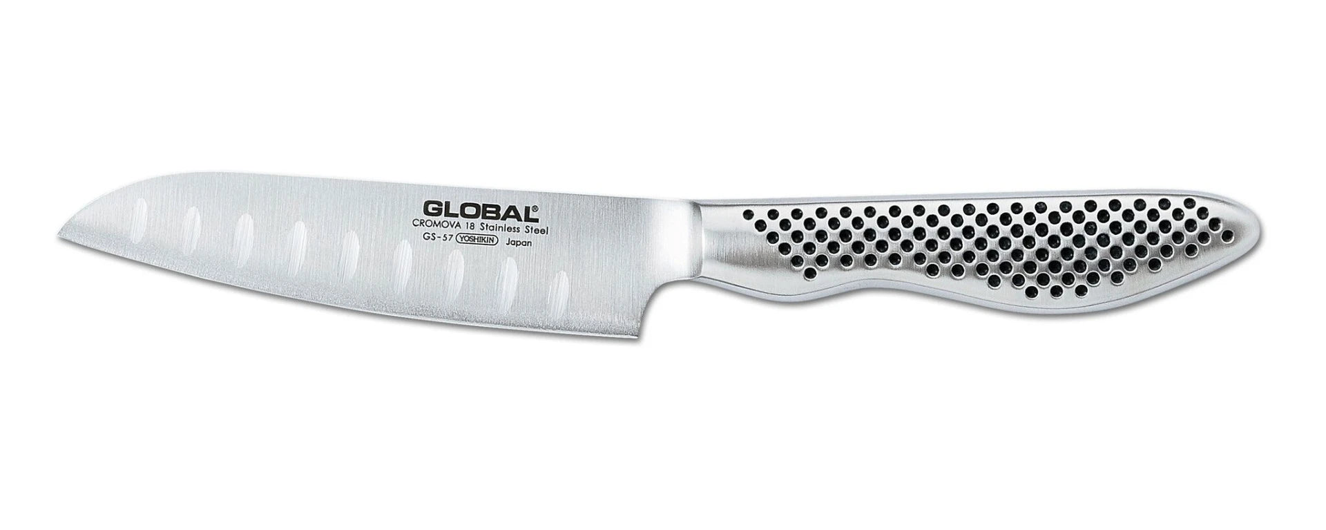 Cuchillo Santoku Alveolado Global 21 cm