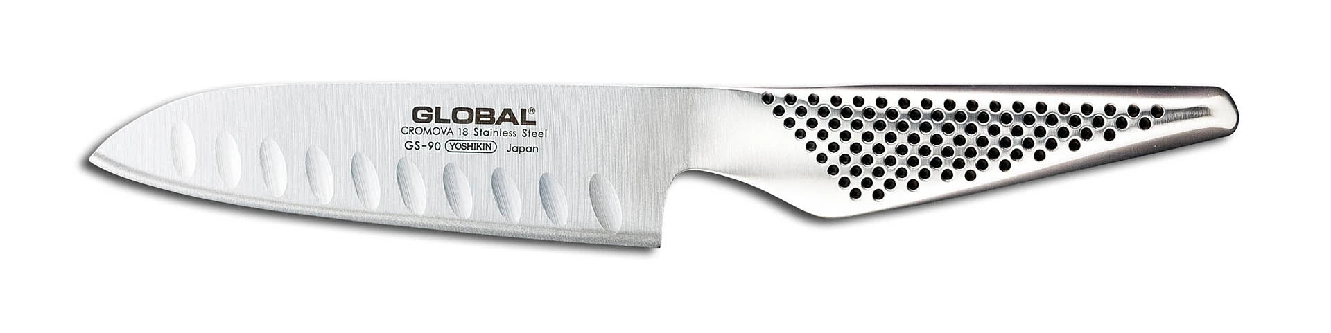 Cuchillo Santoku alveolado Global 13 cm